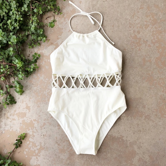SOLID & STRIPED Other - Solid & Striped White Barbara One Piece Swimsuit